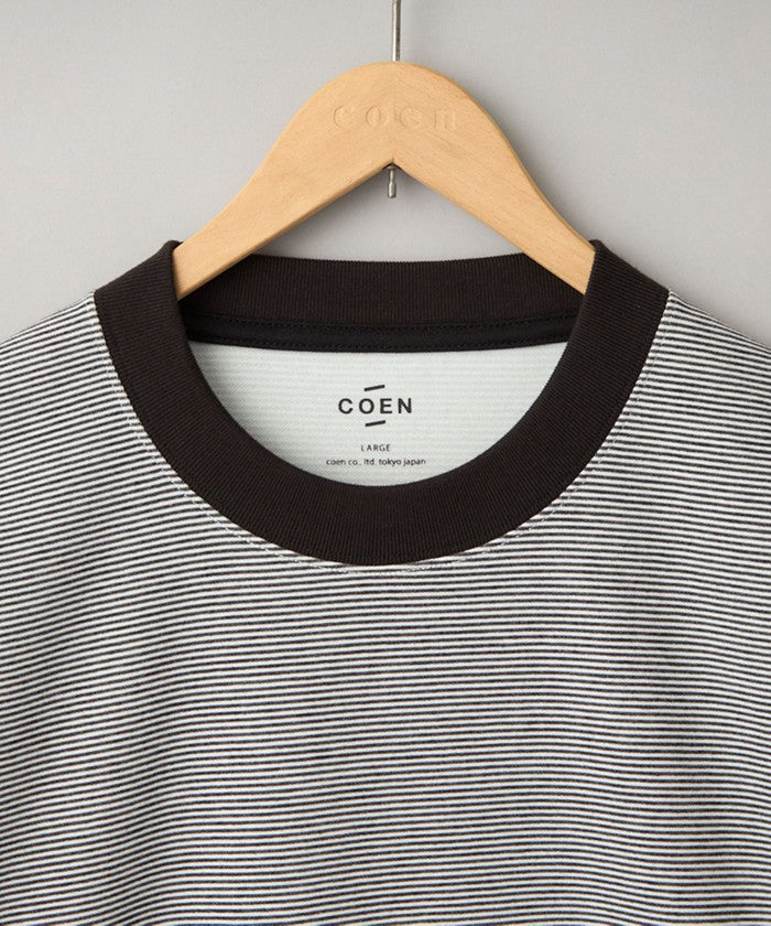 クリーンプラスボーダーTシャツ【抗菌防臭・防汚（食品汚れ）・UVカット】 NAVY