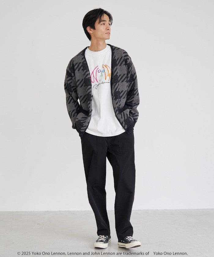 ショートフェザーニットカーディガン NAVY