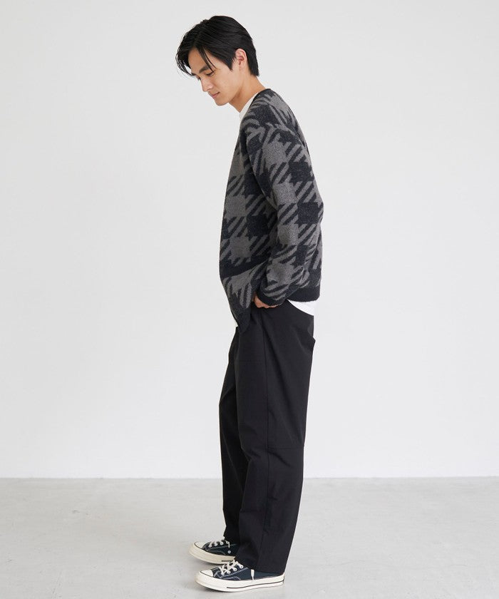 ショートフェザーニットカーディガン NAVY