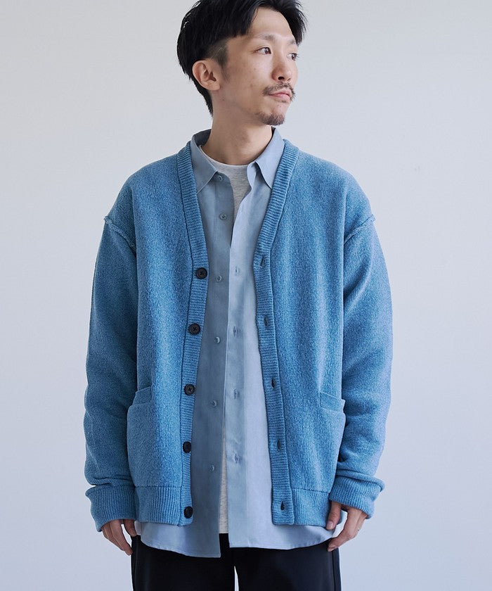 ソフトタッチモールニットカーディガン TURQUOISE