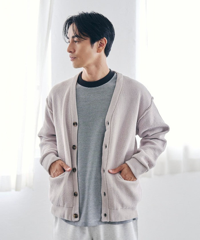 ソフトタッチモールニットカーディガン TURQUOISE