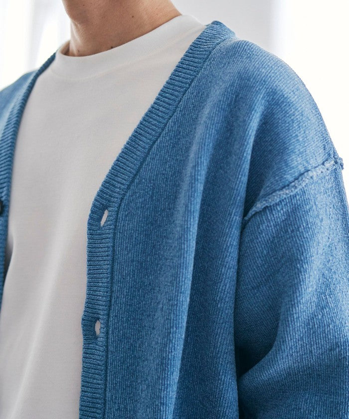 ソフトタッチモールニットカーディガン TURQUOISE