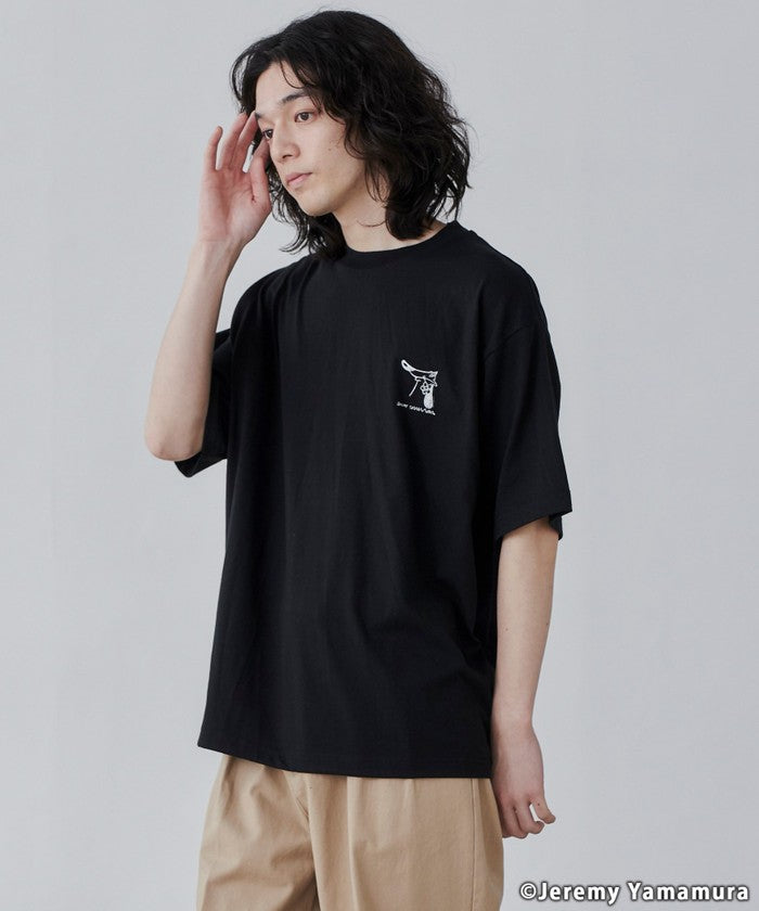 Jeremy Yamamura×コーエン　グラフィックプリントTシャツ