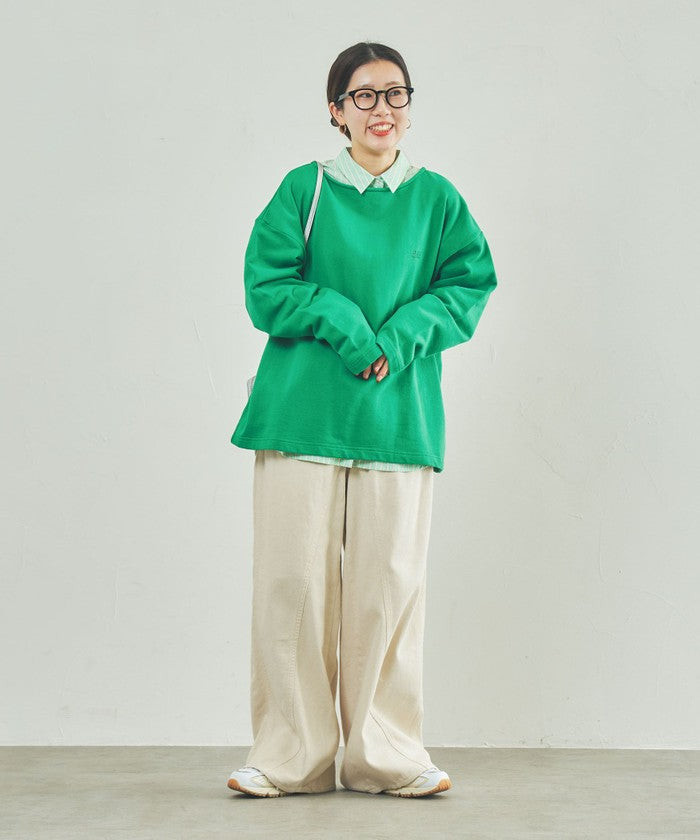 USAコットンCVC裏毛BIO刺繍スウェット