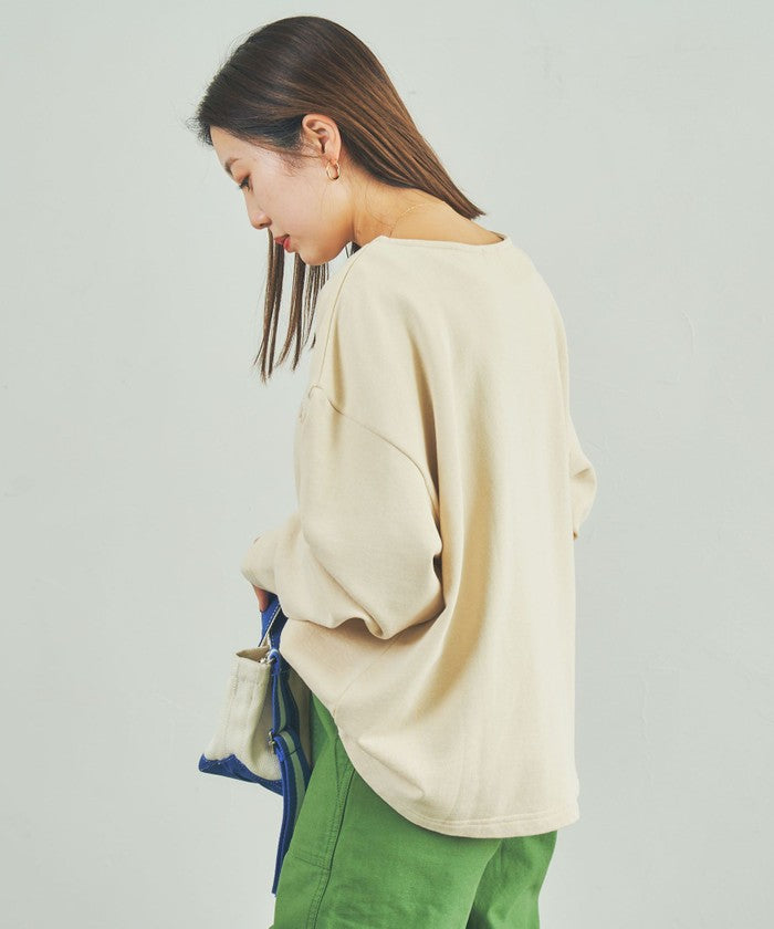 USAコットンCVC裏毛BIO刺繍スウェット