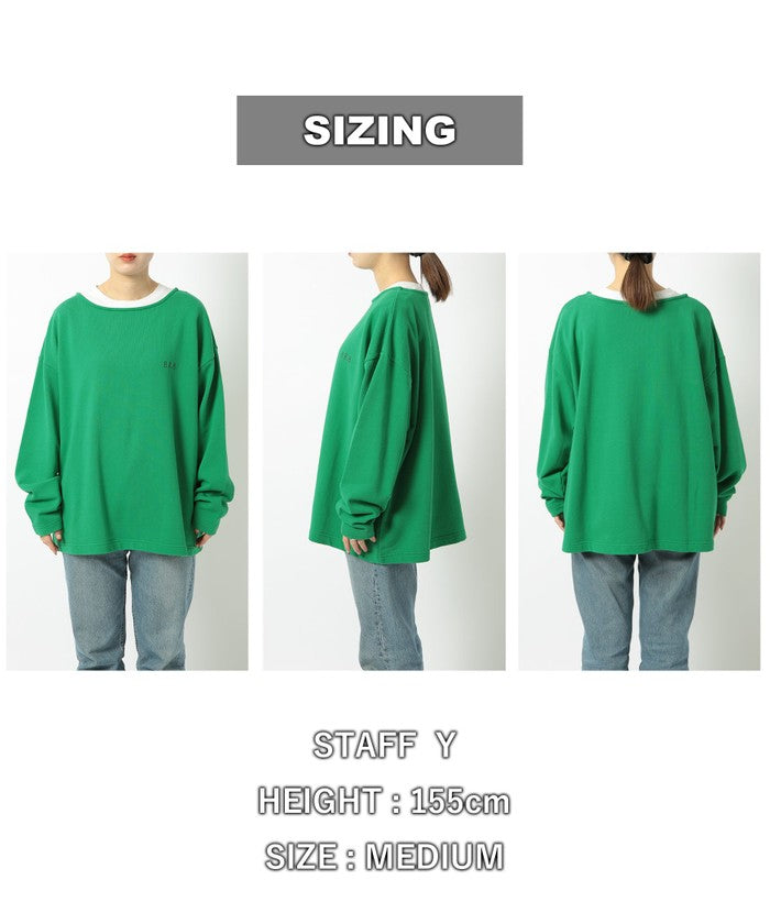 USAコットンCVC裏毛BIO刺繍スウェット