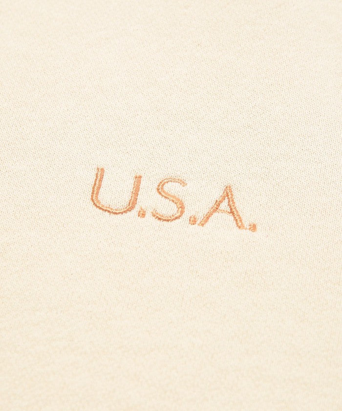 USAコットンCVC裏毛BIO刺繍スウェット