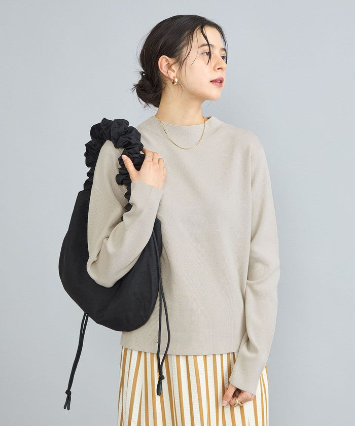 Total Needle Mock Neck Knit