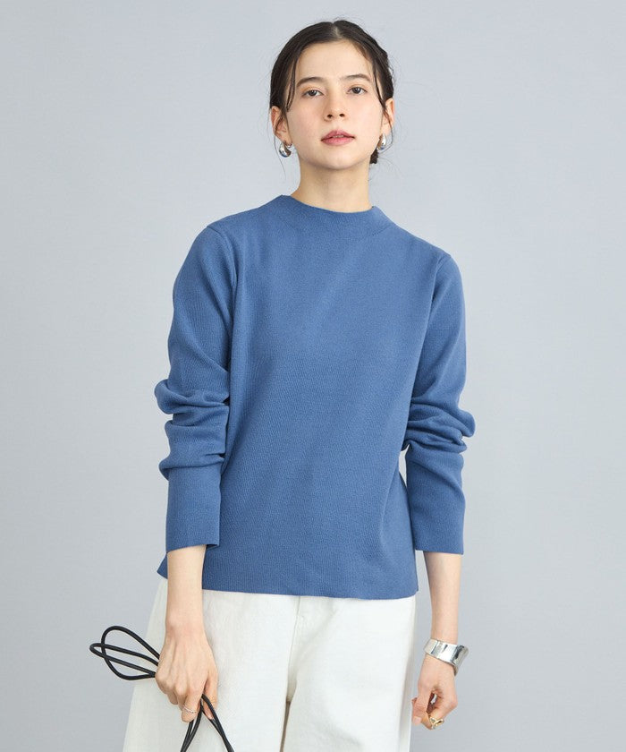 Total Needle Mock Neck Knit