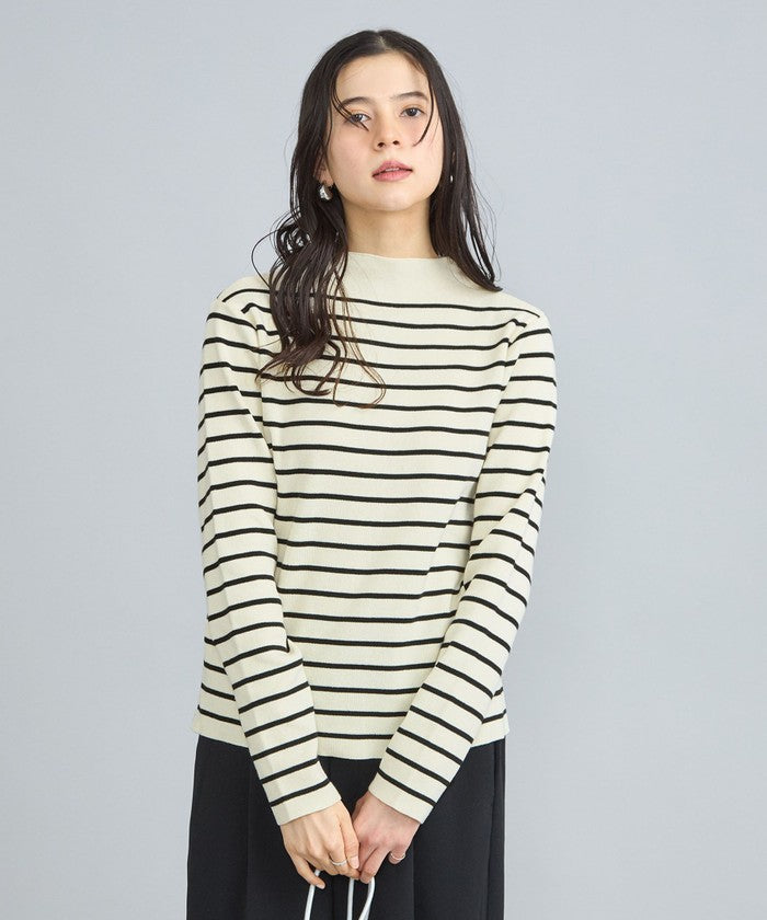 Total Needle Mock Neck Knit