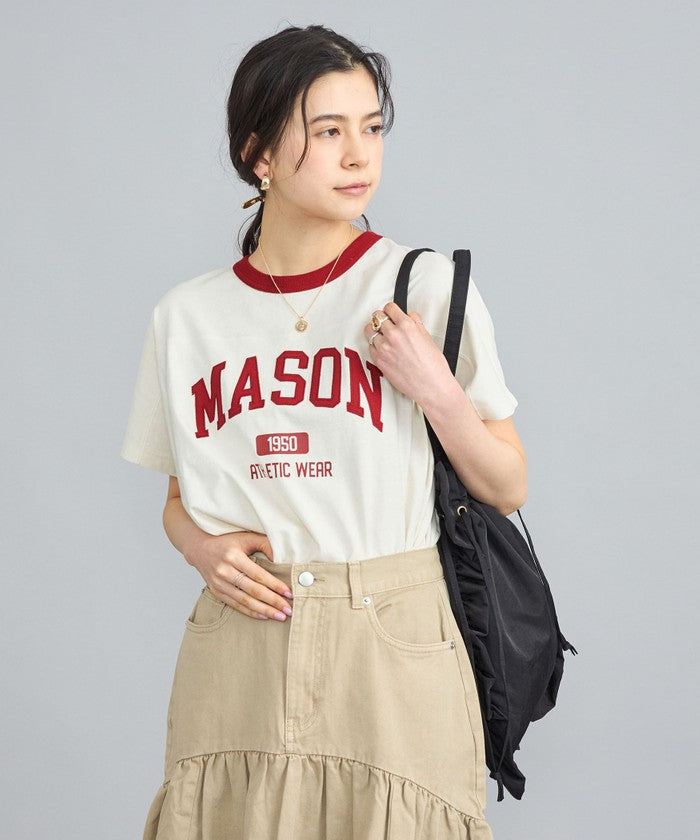 MASON別注フットボールロゴTシャツ