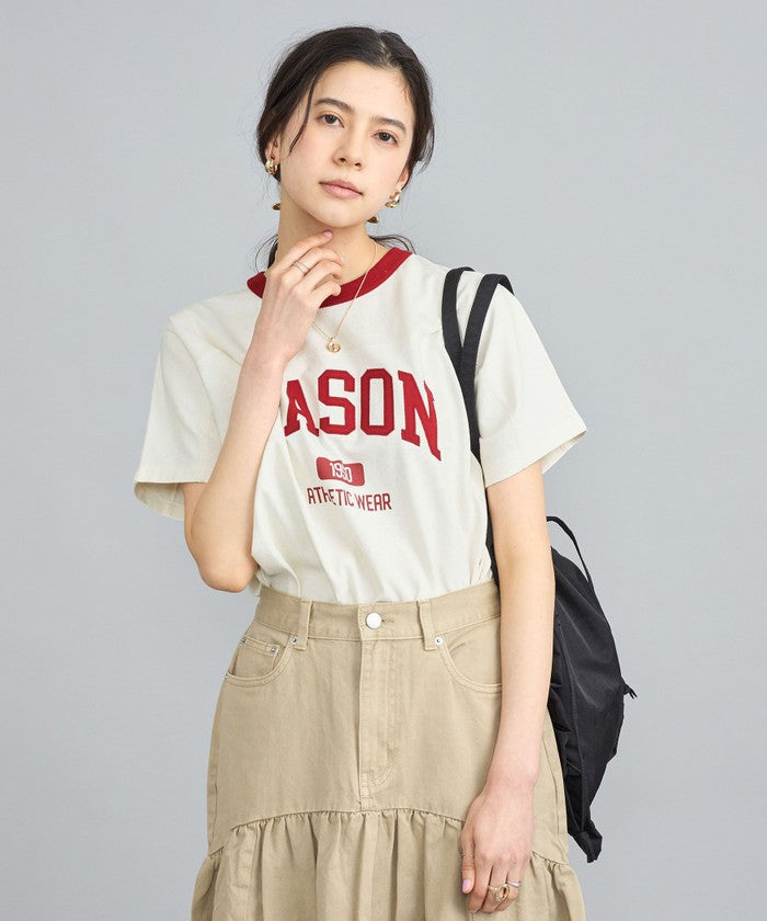 MASON別注フットボールロゴTシャツ