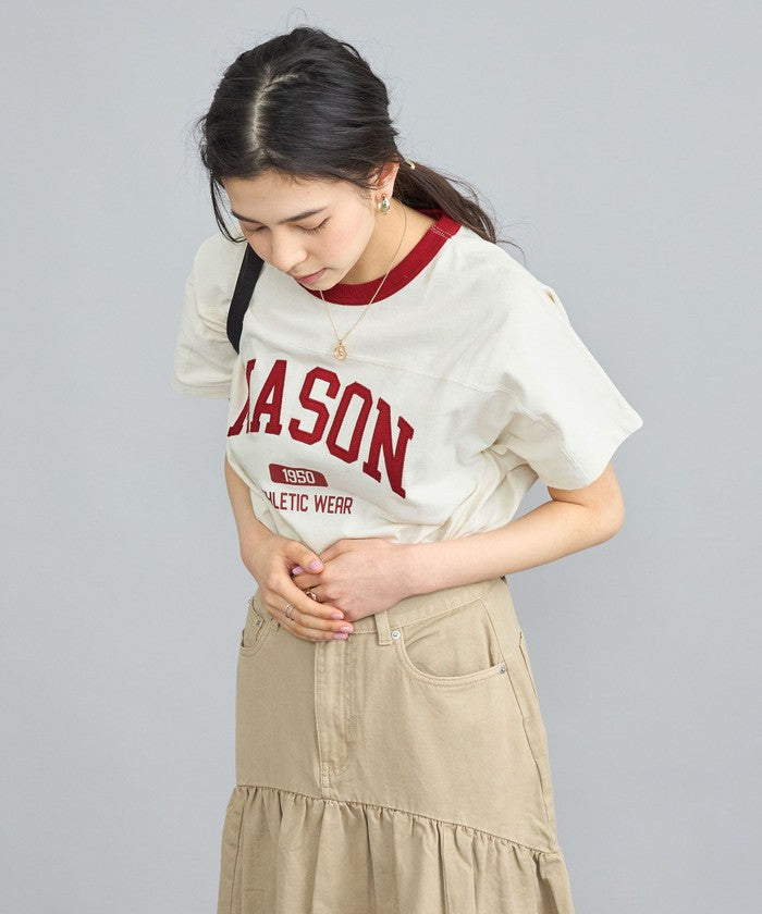 MASON別注フットボールロゴTシャツ