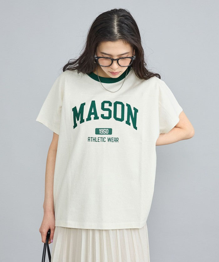 MASON別注フットボールロゴTシャツ