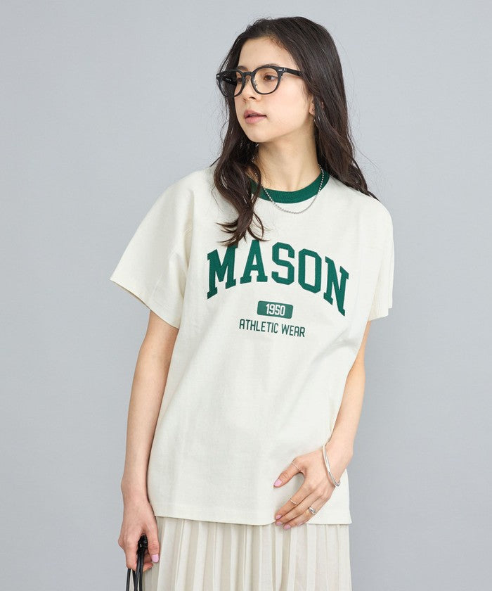 MASON別注フットボールロゴTシャツ