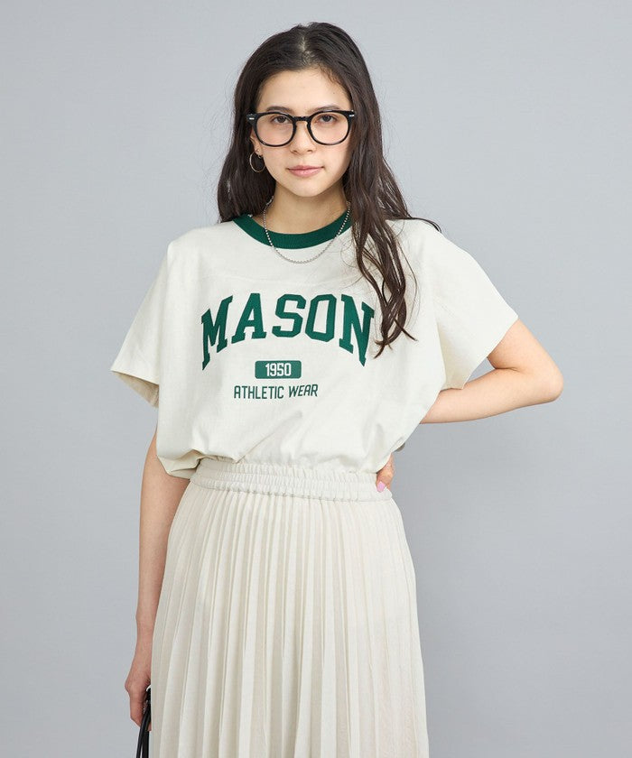 MASON別注フットボールロゴTシャツ