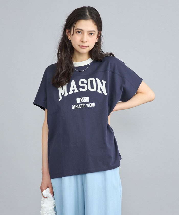 MASON別注フットボールロゴTシャツ