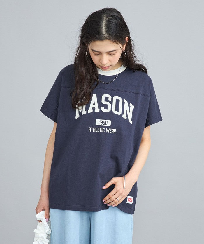 MASON別注フットボールロゴTシャツ
