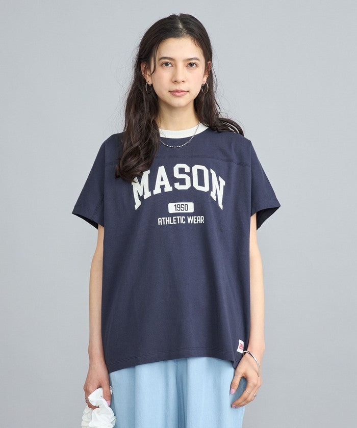 MASON別注フットボールロゴTシャツ