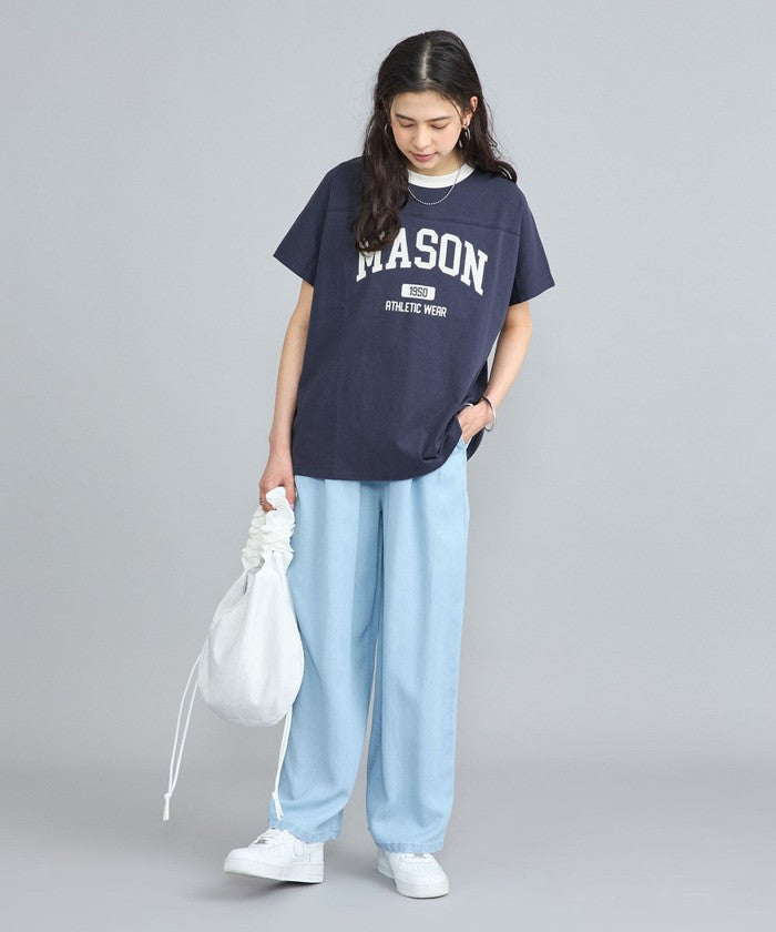 MASON別注フットボールロゴTシャツ
