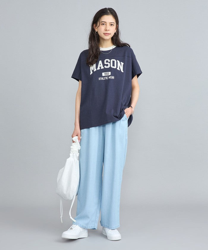 MASON別注フットボールロゴTシャツ