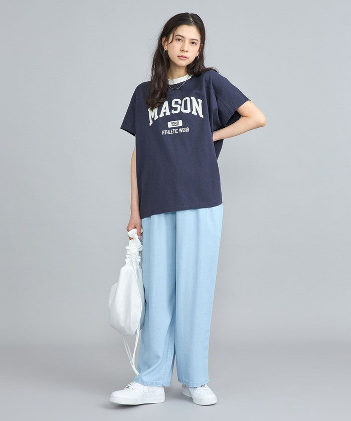 MASON別注フットボールロゴTシャツ