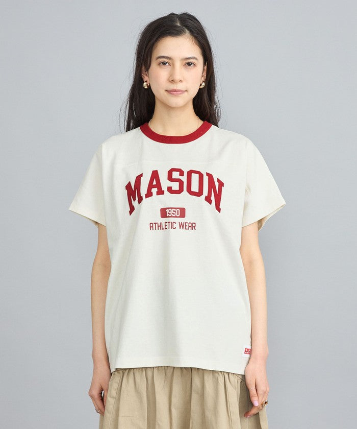 MASON別注フットボールロゴTシャツ