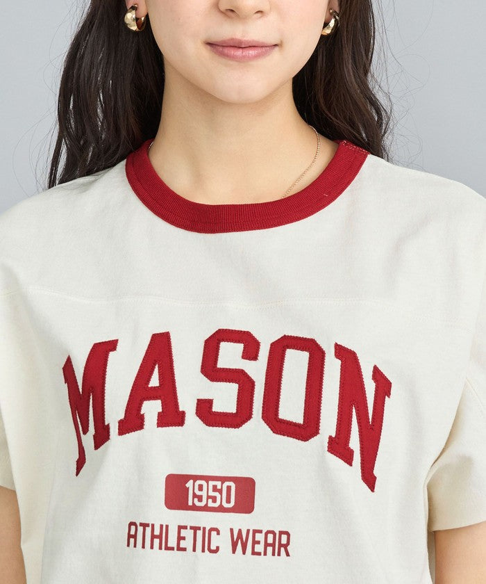 MASON別注フットボールロゴTシャツ