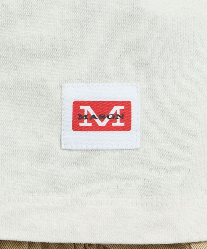 MASON別注フットボールロゴTシャツ