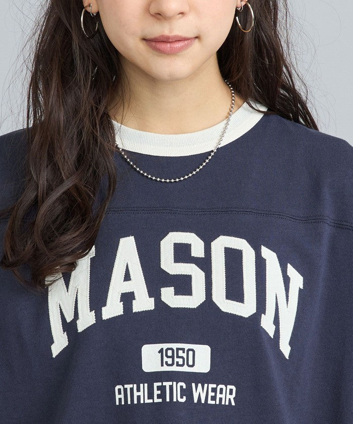 MASON別注フットボールロゴTシャツ
