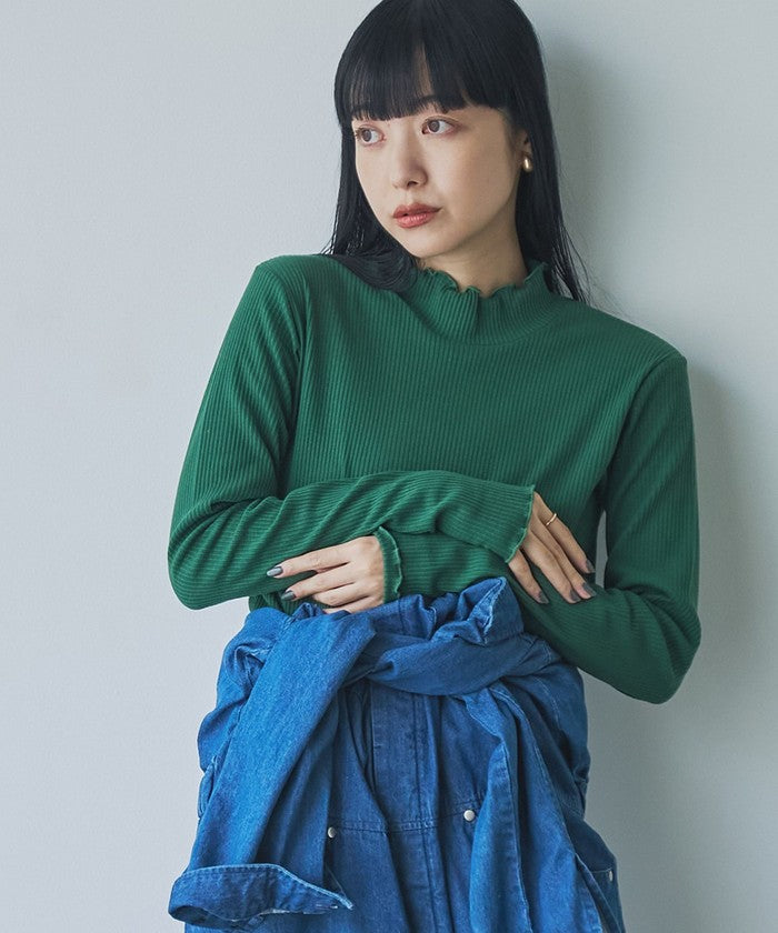 メロータートルロングスリーブTシャツ,KELLY