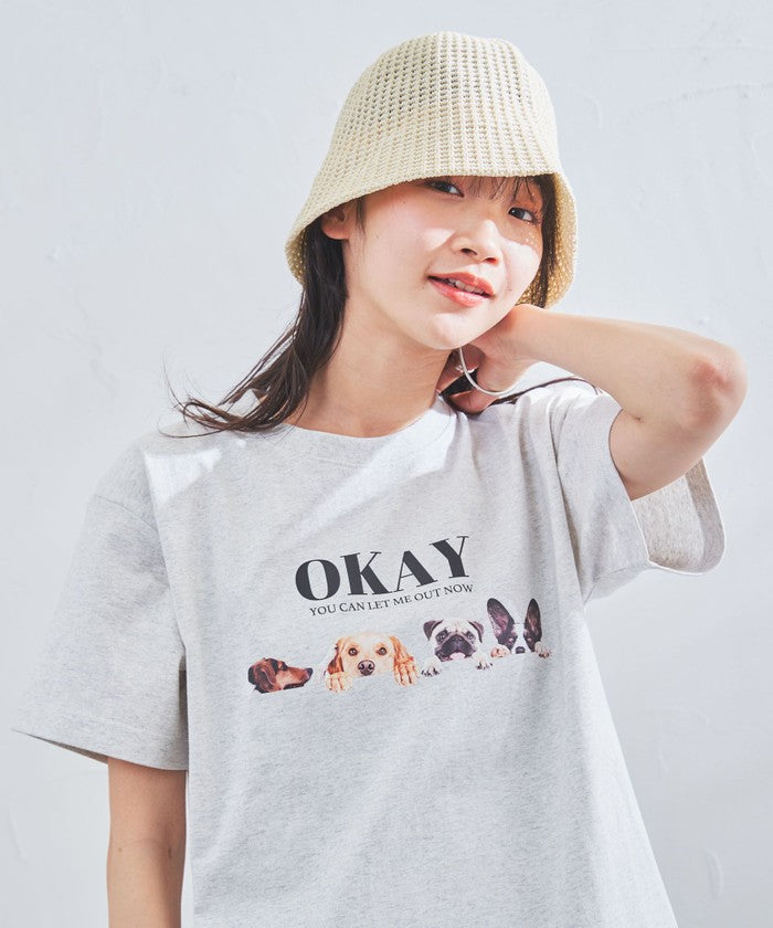 アニマルフォトプリントTシャツ