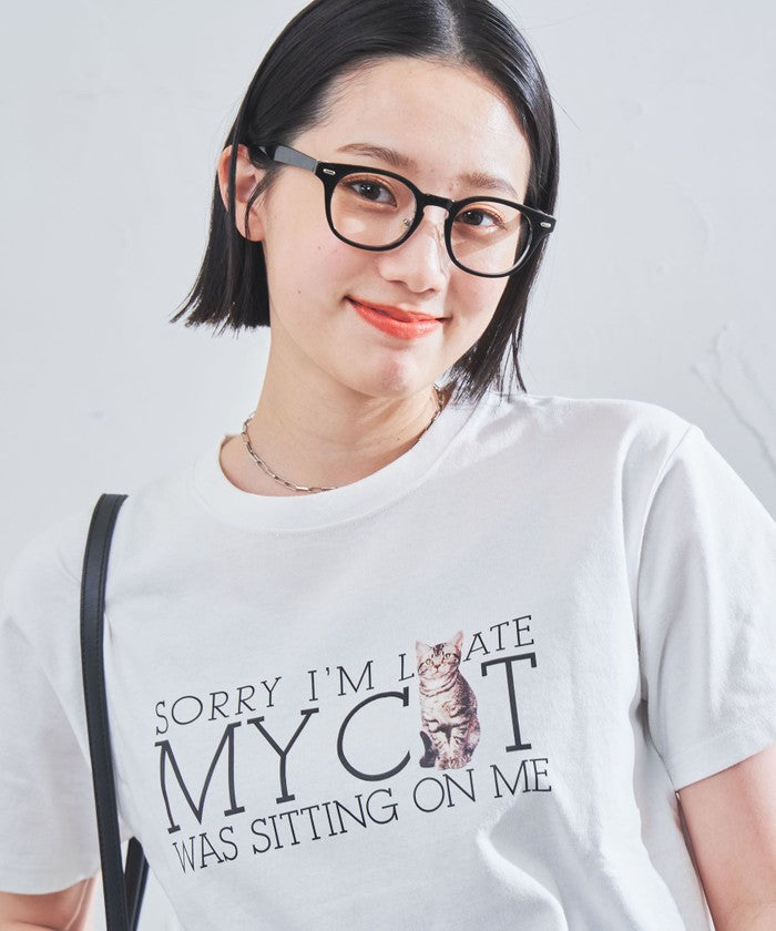 アニマルフォトプリントTシャツ