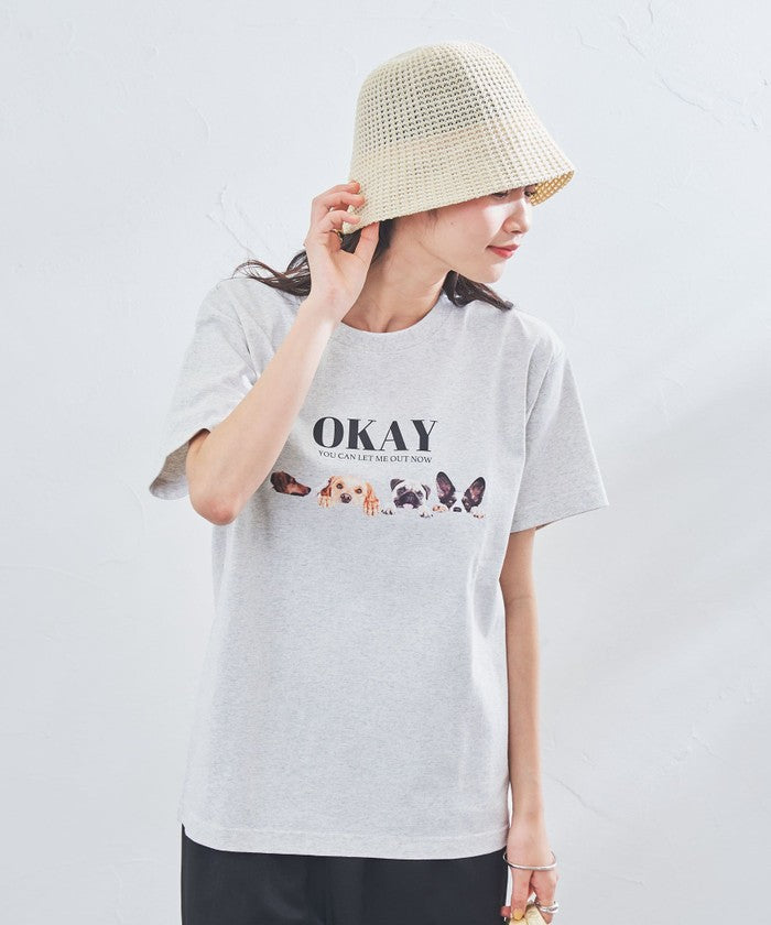アニマルフォトプリントTシャツ