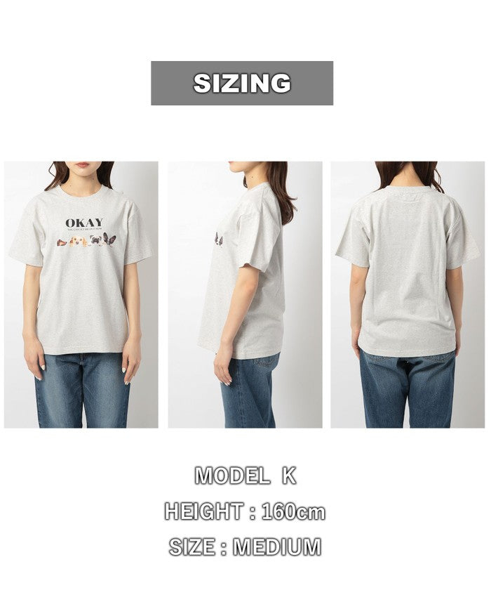 アニマルフォトプリントTシャツ