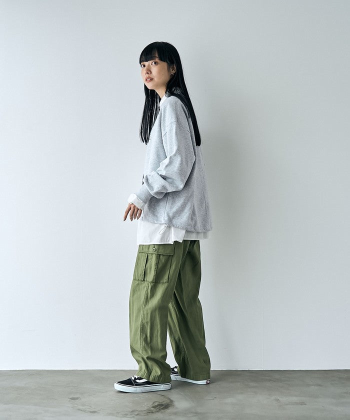 ロゴプリントカンガルーポケット裏毛スウェット