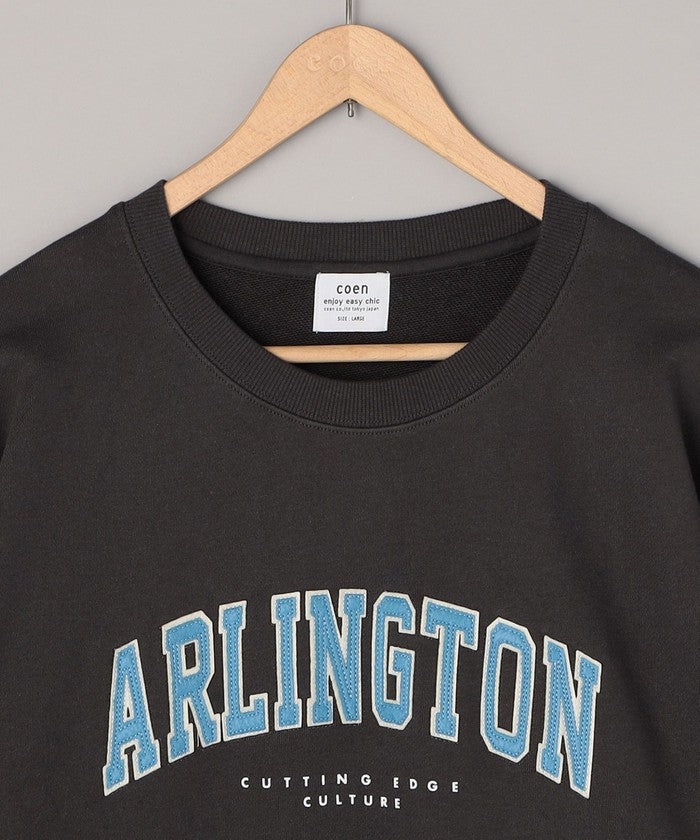 ロゴプリントカンガルーポケット裏毛スウェット