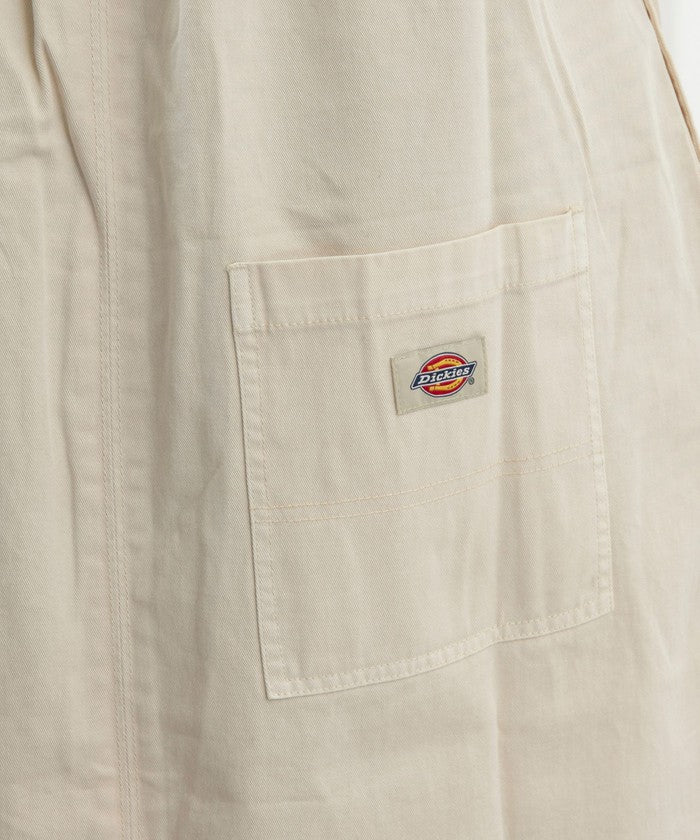 【WEB限定】Dickies（ディッキーズ）別注サイドジップジャンパースカート OFF WHITE