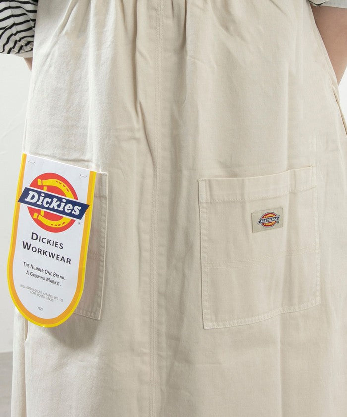 【WEB限定】Dickies（ディッキーズ）別注サイドジップジャンパースカート OFF WHITE
