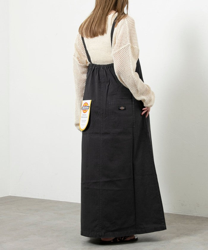 【WEB限定】Dickies（ディッキーズ）別注サイドジップジャンパースカート OFF WHITE