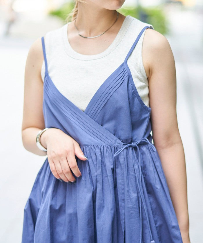 MARKET（マーケット）2wayカシュクール キャミトップス NAVY