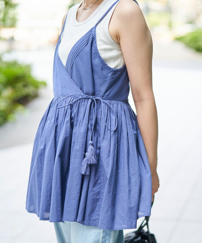 MARKET（マーケット）2wayカシュクール キャミトップス NAVY