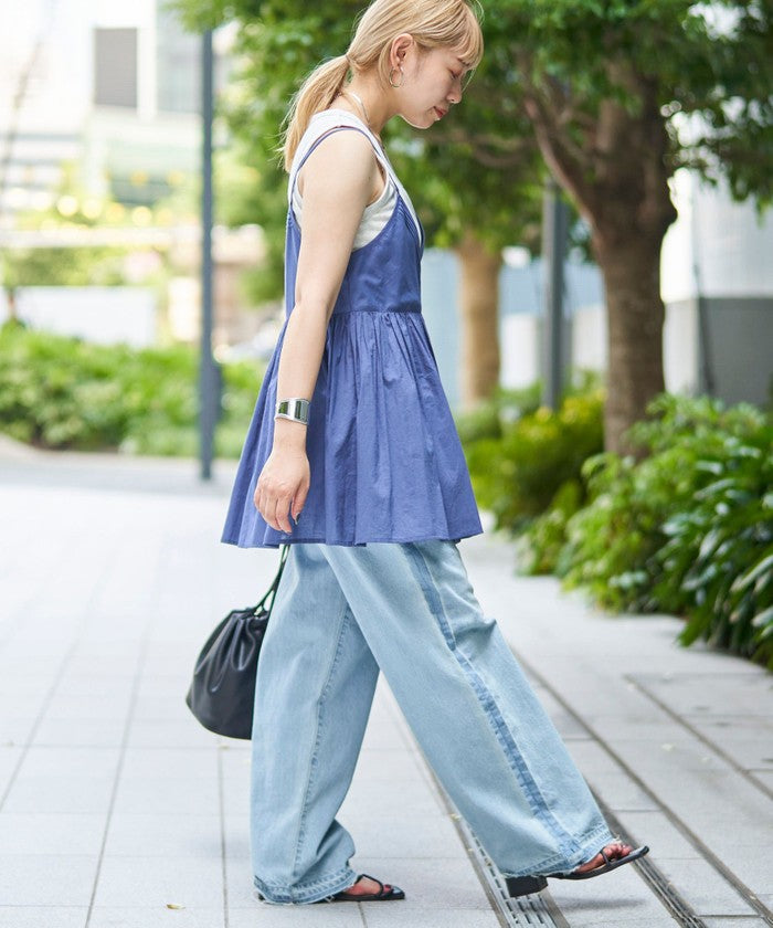MARKET（マーケット）2wayカシュクール キャミトップス NAVY