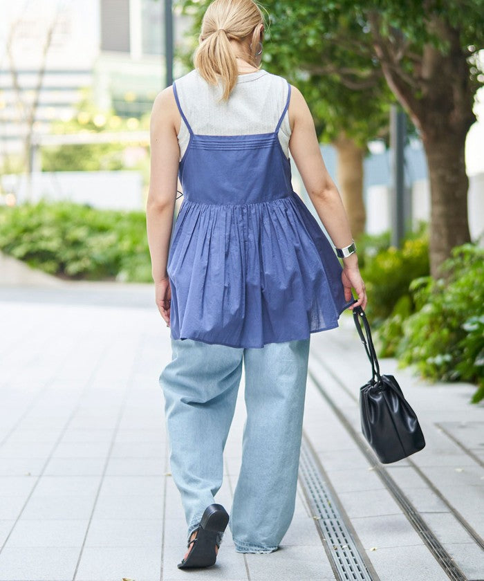MARKET（マーケット）2wayカシュクール キャミトップス NAVY
