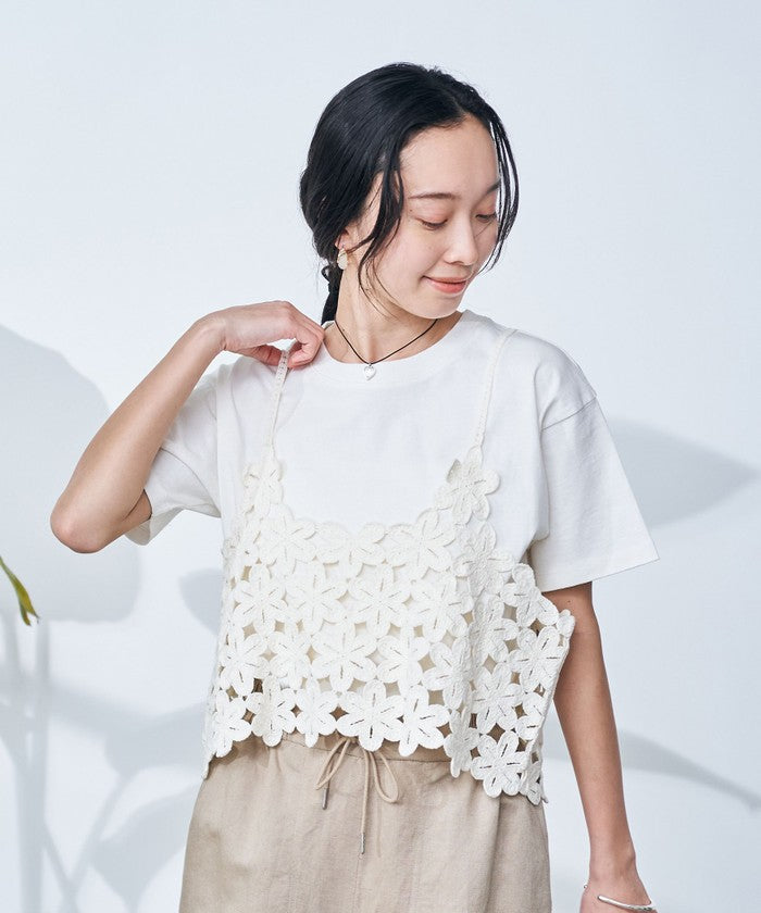 コーエン coen クロシェキャミセットT （LT.GRAY） LT.GRAY