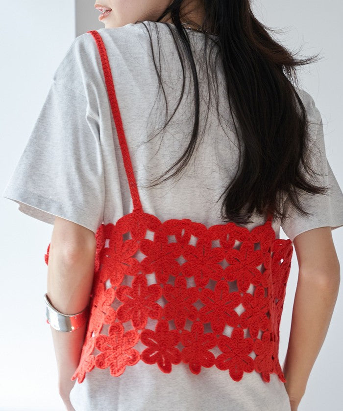 【セットアイテム】 クロシェキャミセットT LT.GRAY