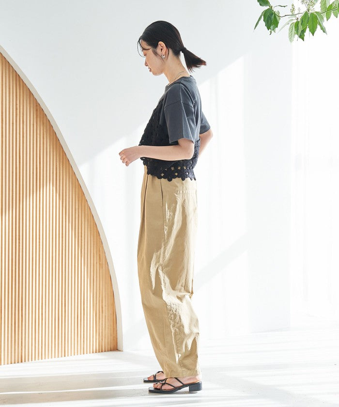 【セットアイテム】 クロシェキャミセットT LT.GRAY