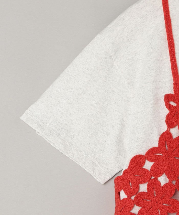 【セットアイテム】 クロシェキャミセットT LT.GRAY