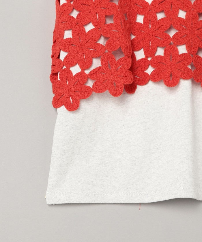 【セットアイテム】 クロシェキャミセットT LT.GRAY