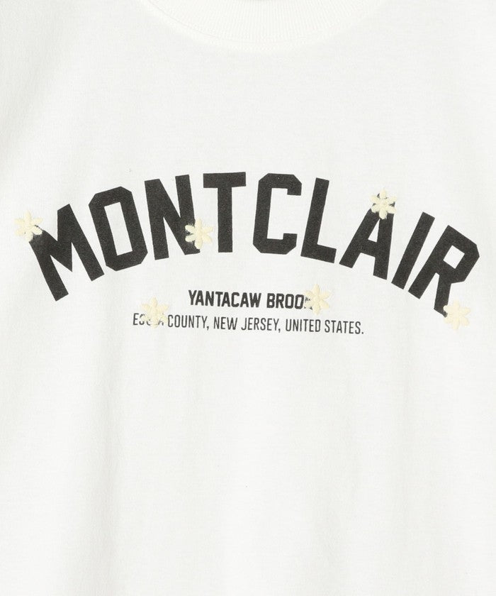 接触冷感 カレッジロゴプリントTシャツ OFF WHITE